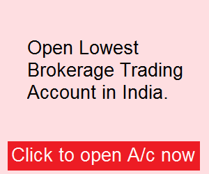 Lowest brokerage trading account opening in India